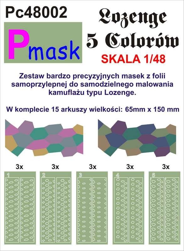P-Mask PC48002 LOZENGE 5 KOLORÓW 1/48