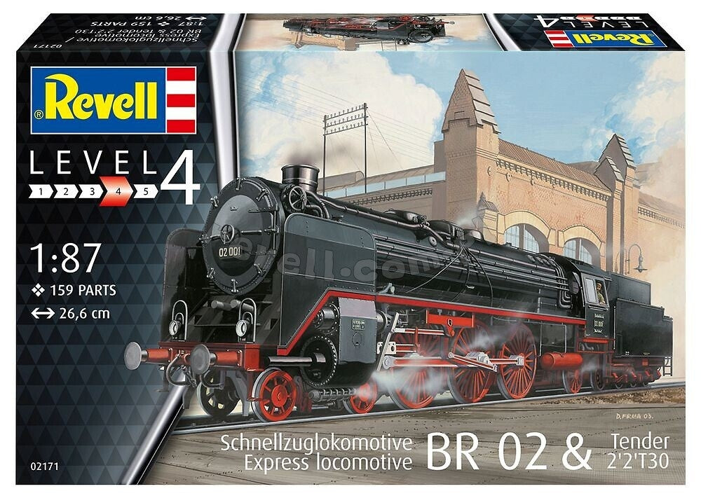 Revell 02171 Express locomotive BR 02 - Tender 2 2mT30 1/87 – Bild 2