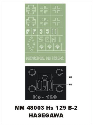 Montex MM48003 Hs 129 B2 HASEGAWA