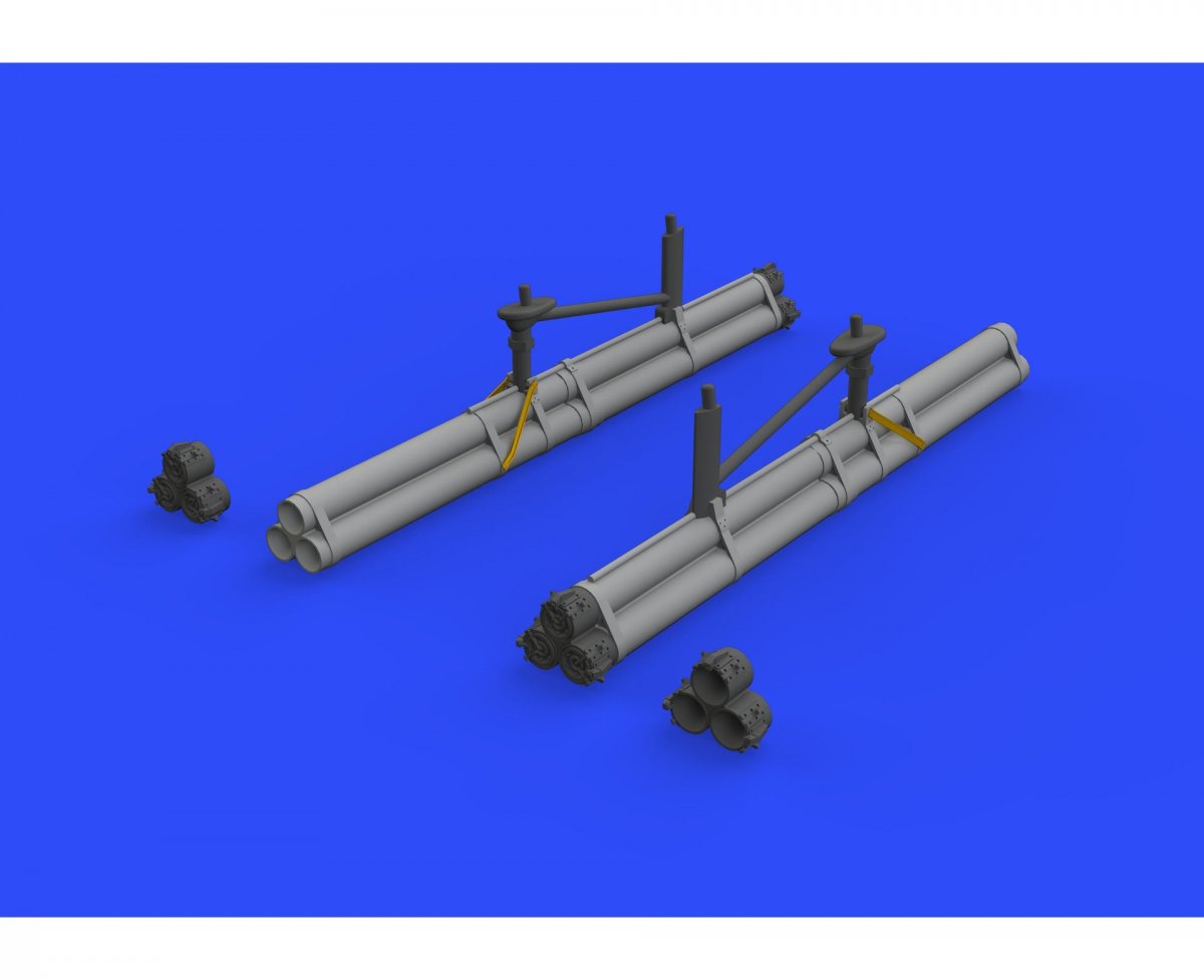 Eduard SIN64846 P-51D armament &amp;amp; fuel tanks AIRFIX 1/48 – imagen 2