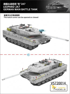 Vespid Models VS720014 Leopard 2A7 German Main Battle Tank 1/72 – Bild 3