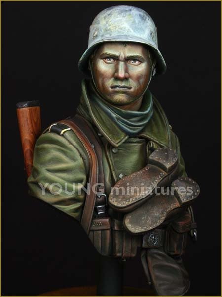 Young Miniatures YM1825 German Infantry Russian Front WWII 1/10 – imagen 2