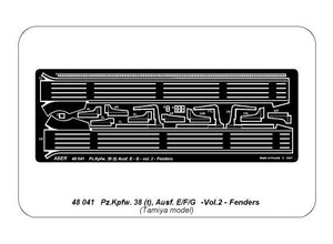 Aber 48041 Pz.Kpfw..38 (t) Ausf. E/F/G Niemiecki czołg Pz.38 (t) cz.2-błotniki / German tank Pz.Kpfw. 38 (t) Ausf.. E/F/G Vol.2-Fenders 1/48 – imagen 5