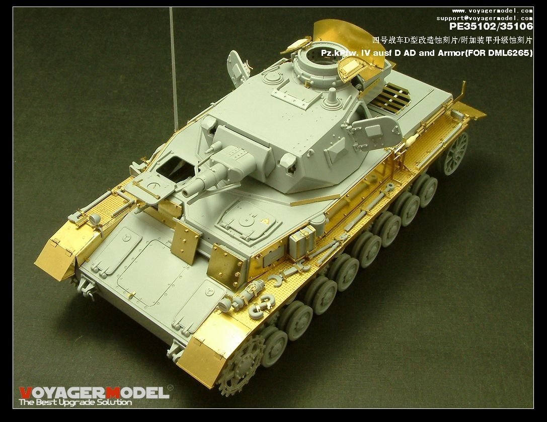 Voyager Model PE35106 Pz.kPfw. IV ausf D AD Armor 1/35 – imagen 2
