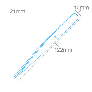 Modelcraft PTW2185-3 Fine Stainless Steel Tweezers (120mm) – immagine 2