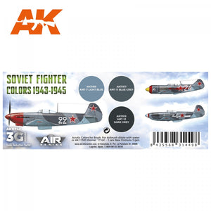 AK Interactive AK11742 SOVIET FIGHTER COLORS 1943-1945 3x17 ml – Bild 2