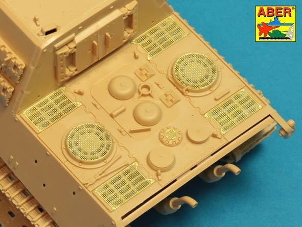 Aber 48A30 Grilles for Sd.Kfz.186 Jagdtiger 1/48 – Bild 6