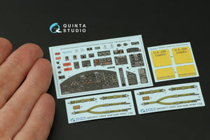 Quinta Studio QD32233 Boeing B-17E/F Pilot&amp;#39;s cockpit. 3D-Printed coloured Interior on decal paper (HK models) 1/32 – imagen 3