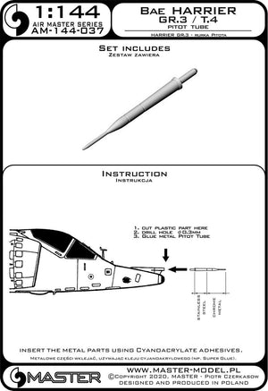 Master AM-144-037 Harrier GR.3 / T.4 - Rurka Pitota 1/144 – immagine 2