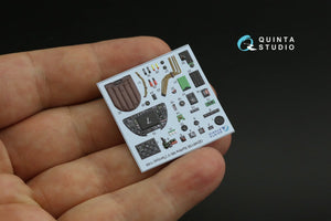 Intérieur imprimé en 3D et coloré sur papier décalcomanie Quinta Studio QD48136 Spitfire Mk.V (Tamiya) 1/48 – image 5