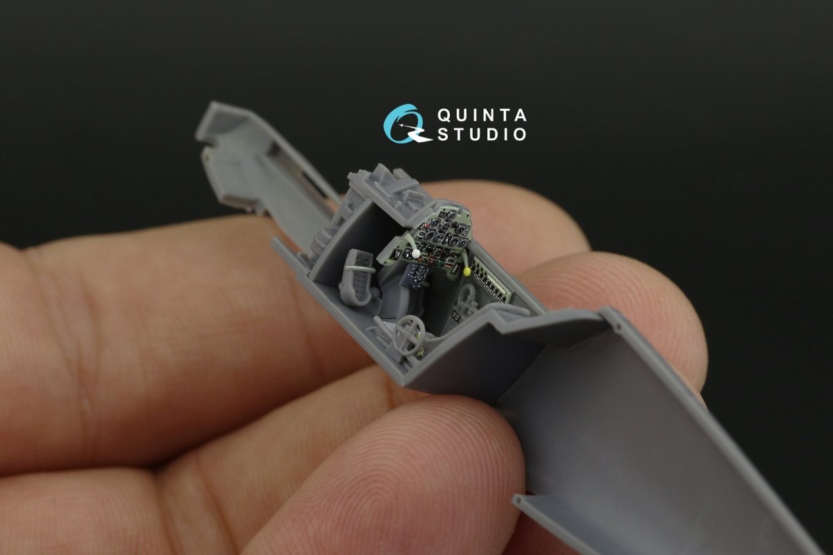 Quinta Studio QD72009 Bf 109E 3D-Printed &amp;amp; coloured Interior on decal paper (Special Hobby) 1/72 – immagine 4