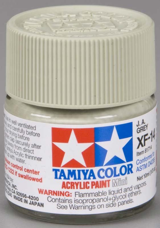 Tamiya XF14 J.A. Grey (81714) Acrylic paint 10ml – Bild 2