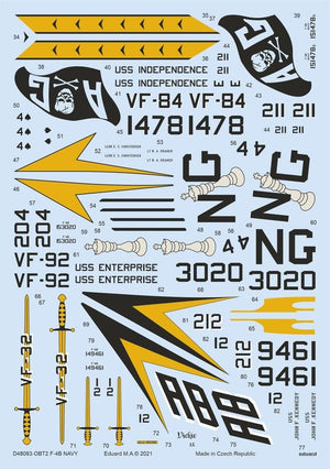 Eduard D48093 F-4B NAVY TAMIYA 1/48 – imagen 2