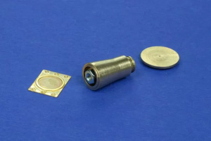 RB Model 35A09 Railroad flat buffer turned and photo etch brass kit set contains two buffers 1/35 – Bild 4