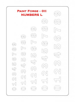 Paint Forge PFST011M STENCIL - NUMBERS – image 2