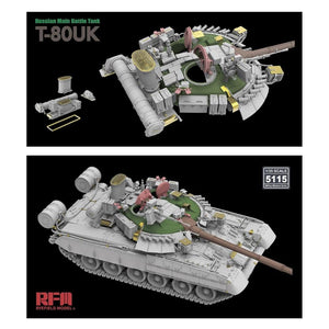 Rye Field Model 5115 Russian T-80UK Main Battle tank 1/35 – imagen 5