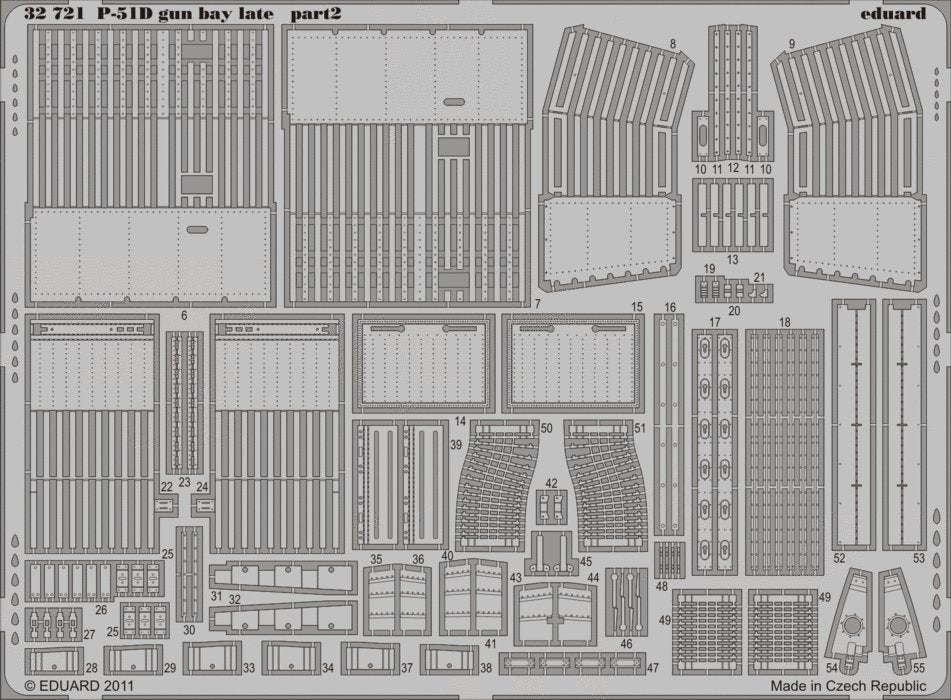 Eduard 32721 P-51D gun bay late 1/32 Tamiya – imagen 2