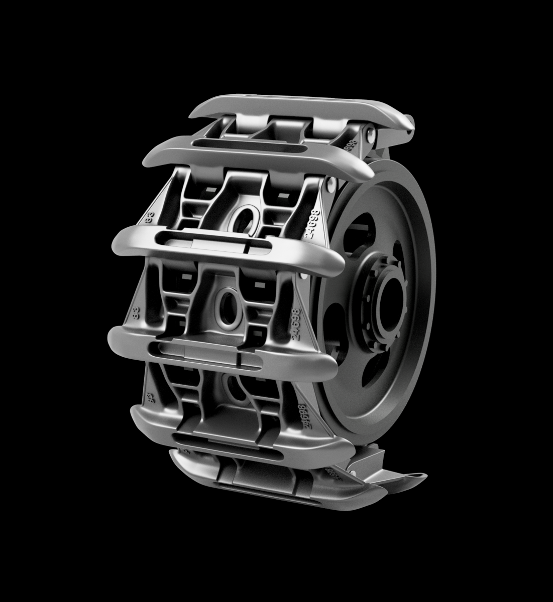Panzer Art TR35-033 Mk IV Churchill late track &amp;amp; Idler wheels 1/35 – imagen 2