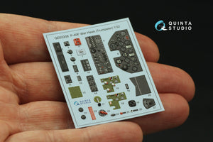 Quinta Studio QD32208 P-40F WarHawk 3D-Printed coloured Interior on decal paper (Trumpeter) 1/32 – imagen 5