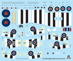 Italeri 1365 SPITFIRE Mk .IX Free French 1/72 – imagen 2