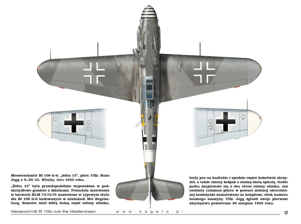 Kagero 15034 Messerschmitt Bf 109s over the Mediterranean Part I (kalkomania/decals) EN/PL – Bild 6