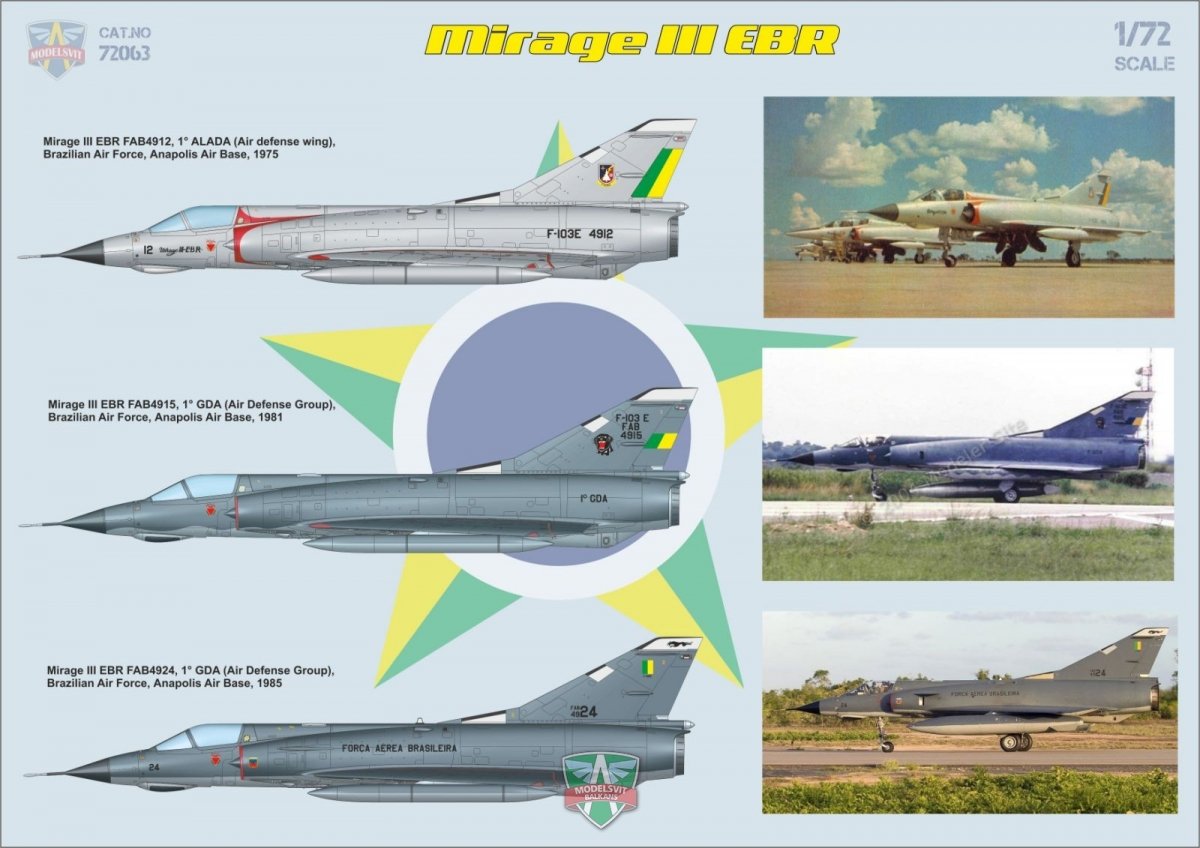 Modelsvit 72063 Mirage III EA/EBR 1/72 – imagen 3