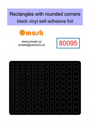 Omask X8001 Universal set 1 - black vinyl foil (80092, 80093, 80094, 80095, 80096) – imagen 5