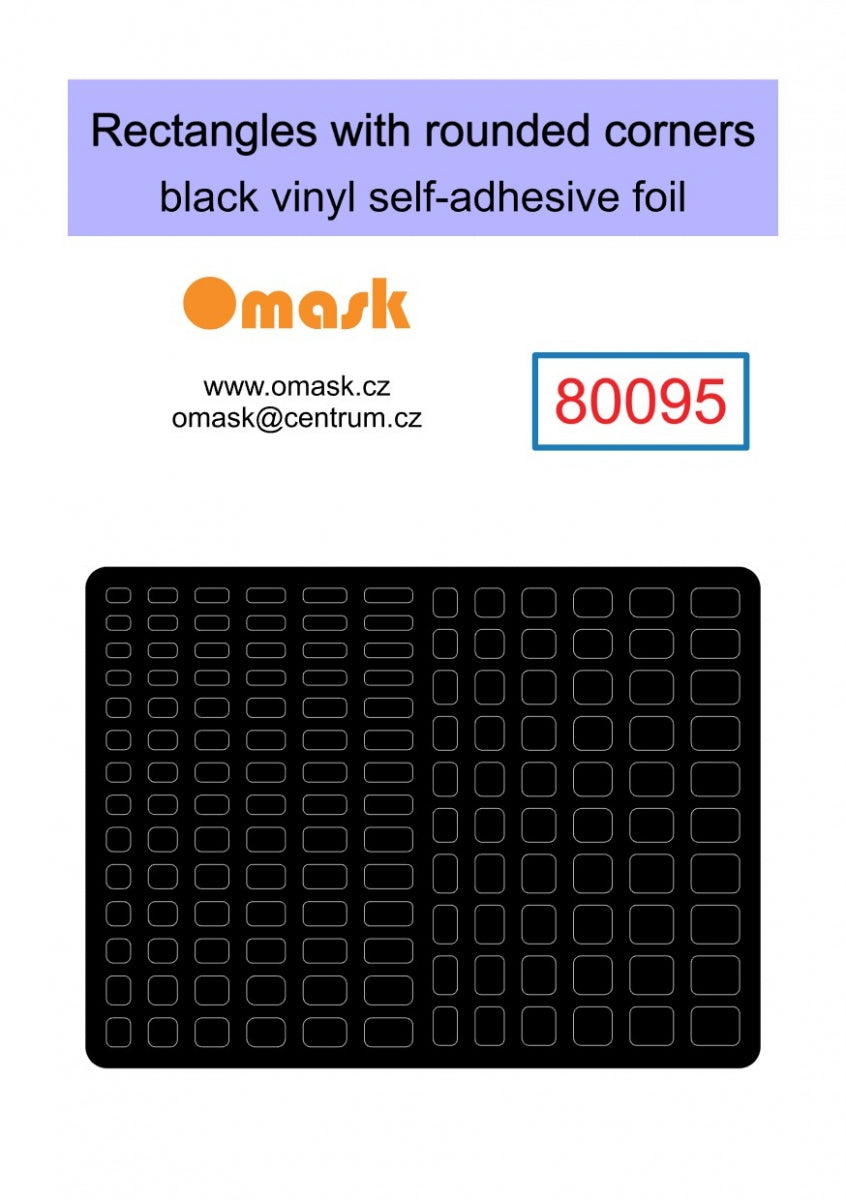 Omask X8001 Universal set 1 - black vinyl foil (80092, 80093, 80094, 80095, 80096) – imagen 5