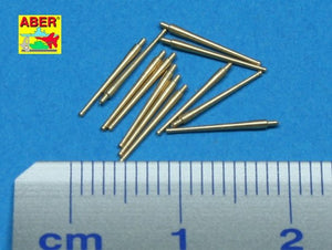 Aber 350L-41 Set of 12 pcs 100 mm barrels M1930 L45 for French ships 1/350 – imagen 2