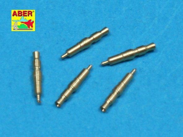 Aber 35L-083 Ensemble de 5 pièces. Embouts de canons pour mitrailleuses MG 34 de char allemand, pour montage sur tourelle (1/35)