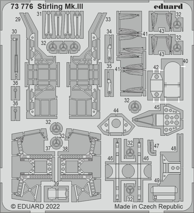 Eduard 73776 Stirling Mk. III ITALERI 1/72 – immagine 2