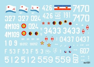 Star Decals 48-B1001 T-55A Tanks 1. Cold War. Soviet (Army and Naval Infantry), Poland, Hungary, Czechoslovakia, Germany (DDR), Romania and Jugoslavia 1/48 – imagen 3