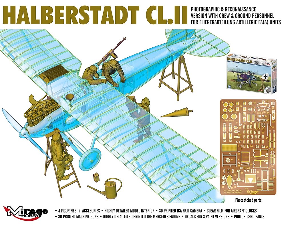 Mirage Hobby 480005 Halberstadt CL.II 1/48 – zdjęcie 3