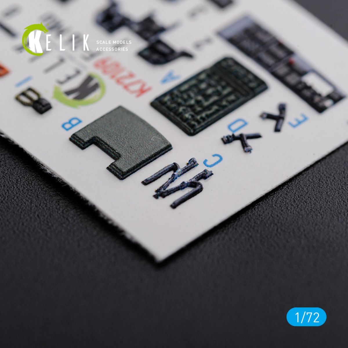 KELIK K72109 F-16 MLU interior 3D decals for Revell kit 1/72 – imagen 5