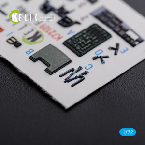 KELIK K72109 F-16 MLU interior 3D decals for Revell kit 1/72 – imagen 5
