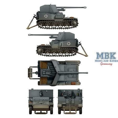 Das Werk DW35017 Pz.Sfl. Ia - 5cm Pak 38 auf gp. Mun Schlepper 1/35 – zdjęcie 4
