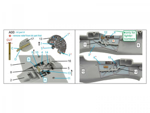 Quinta Studio QD72084 Yak-1B 3D-Printed &amp;amp; coloured Interior on decal paper (Arma Hobby) 1/72 – immagine 11
