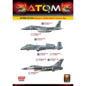AMMO of Mig Jimenez ATOM 20700 Modern USAF-NAVY Colors Set 12 x 20 ml – imagen 2