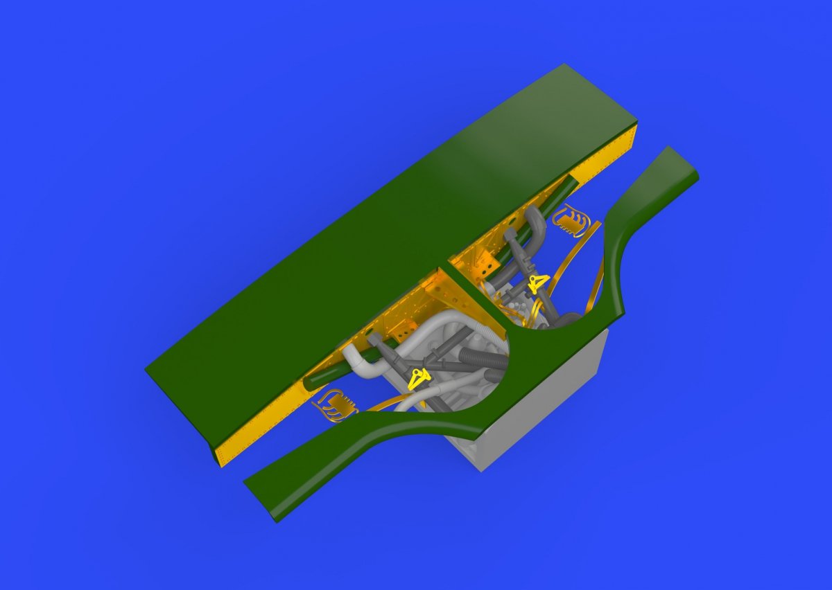 Eduard 648278 MC.202 undercarriage bay EDUARD, HASEGAWA 1/48 – imagen 2