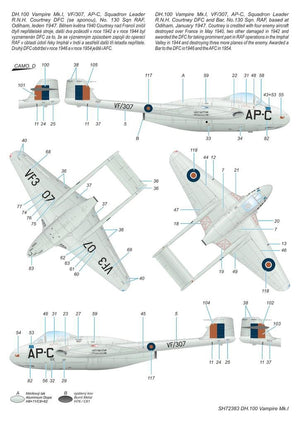 Special Hobby 72383 DH.100 Vampire Mk. I &amp;#39;RAF, RAAF and Armée de l&amp;#39;Air&amp;#39; 1/72 – zdjęcie 7