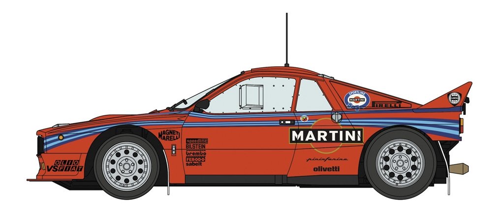 Hasegawa 20631 Lancia 037 Rally “1985 Portugal Rally Test Car” 1/24 – imagen 2