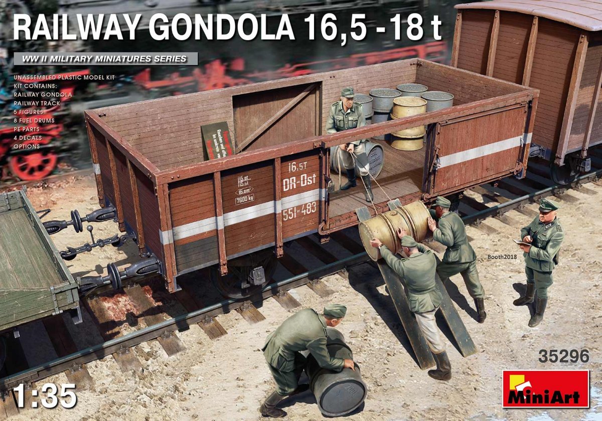 MiniArt 35296 RAILWAY GONDOLA 16.5-18t 1/35