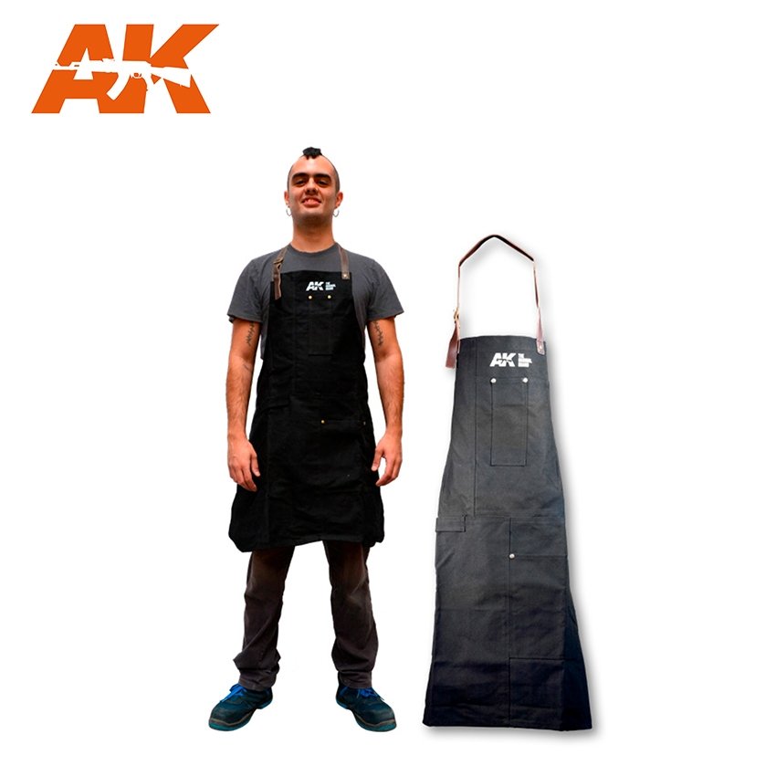 AK Interactive AK9200 OFFICIAL APRON BLACK / Fartuch modelarski – imagen 2