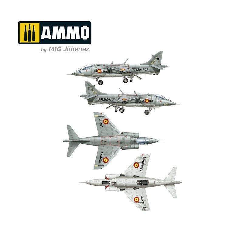 MUNITIONS du Mig Jimenez 8505 Harrier AV-8S MATADOR versions espagnole, américaine, britannique 1/48 – image 4