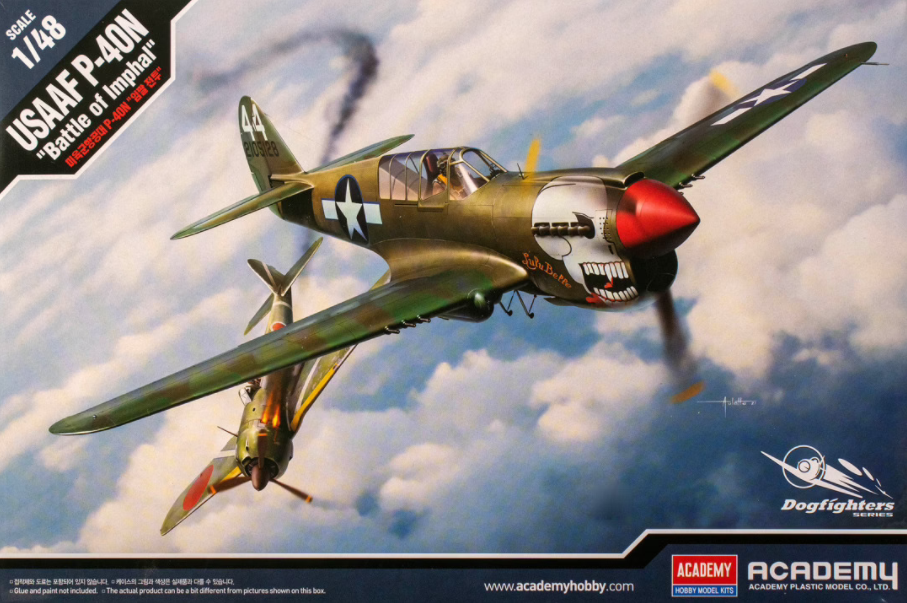 Maquette Academy 12341 USAAF P-40N « Bataille d&amp;#39;Imphal » au 1/48