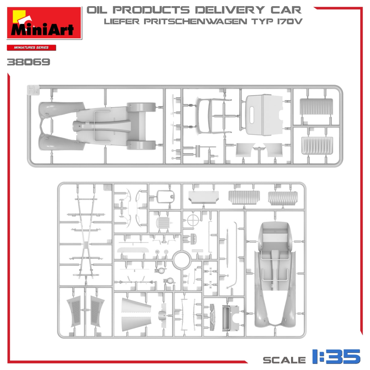 MiniArt 38069 OIL PRODUCTS DELIVERY CAR, LIEFER PRITSCHENWAGEN TYP 170V 1/35 – Bild 8