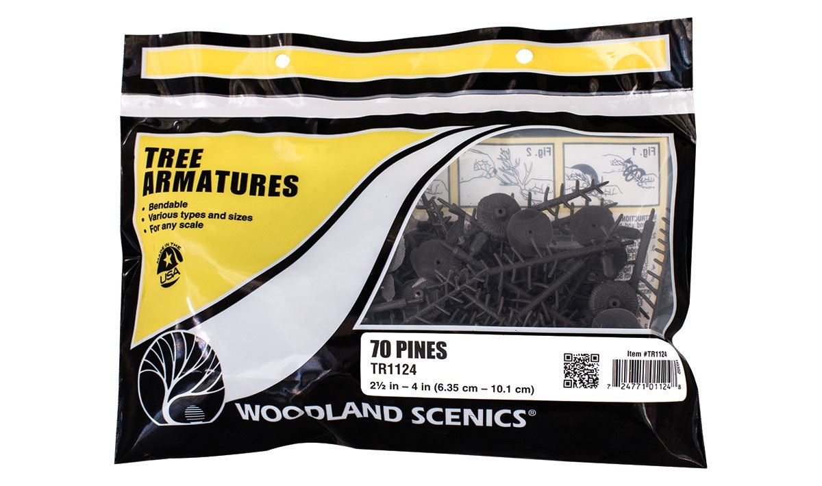 Woodland Scenic WTR1124 Pnie drzew 6,5-10 cm - 70 szt. – Bild 2