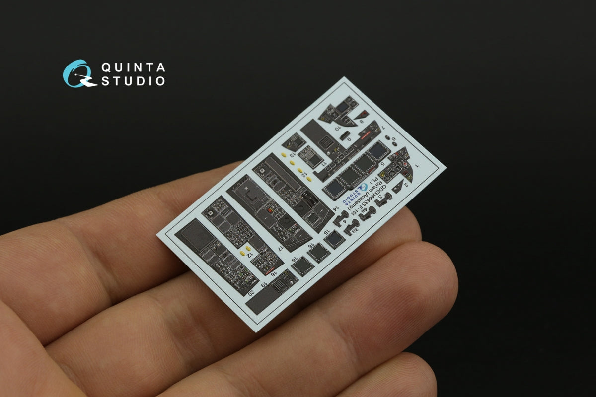 Quinta Studio QD48433 F-15I 3D-Printed coloured Interior on decal paper (Academy) 1/48 – immagine 3