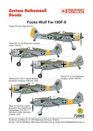 Techmod 72065 - Focke-Wulf Fw 190F-8 1/72 – Bild 2