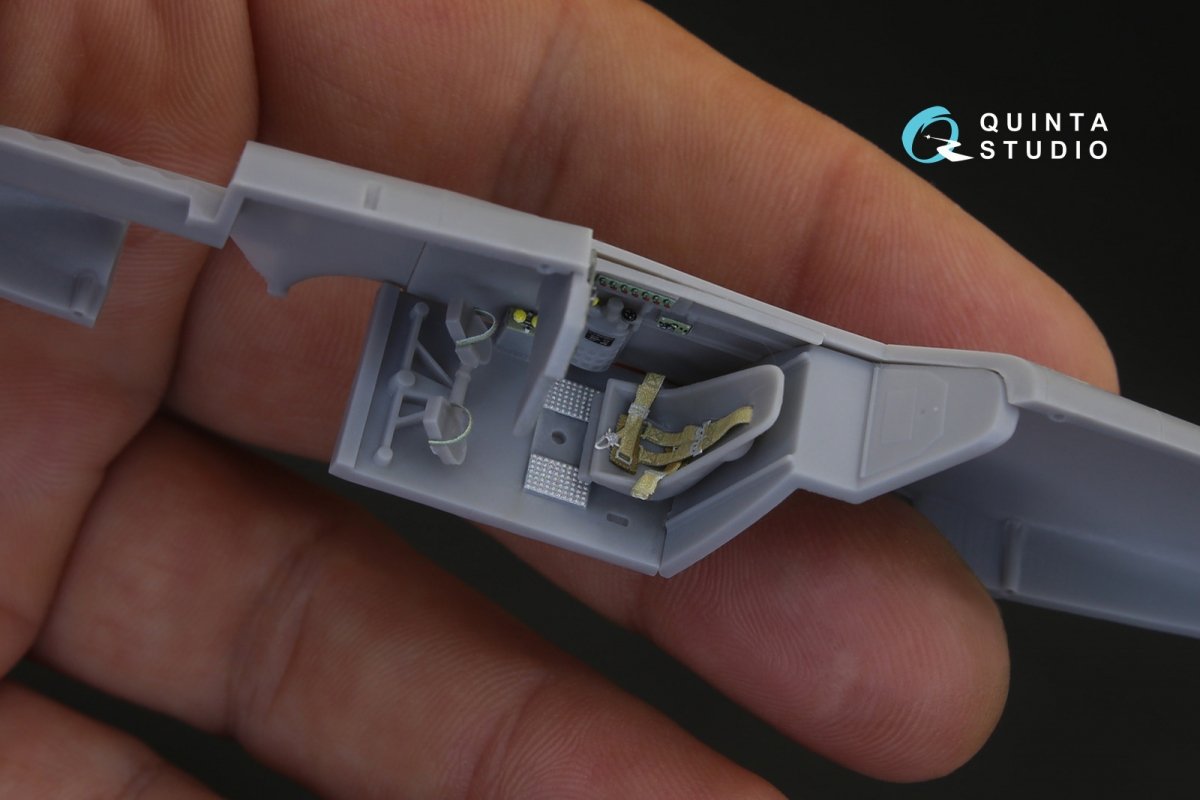 Quinta Studio QD48105 Bf 109C/D 3D-Printed &amp;amp; coloured Interior on decal paper (for Modelsvit kit) 1/48 – immagine 8